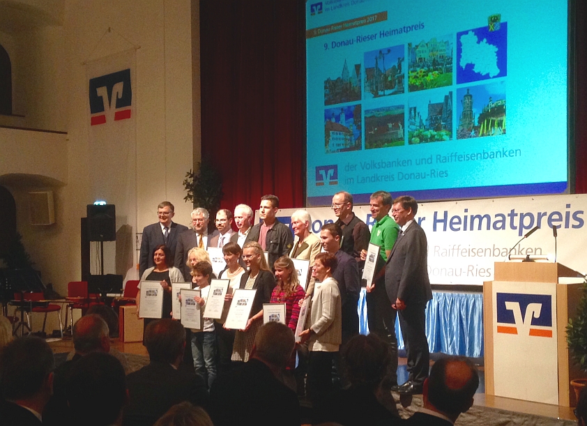 9. Donau-Rieser Heimatpreis dotiert mit insgesamt 13.000 Euro / 2017